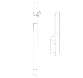 CI-002L 線性柱狀音箱支桿和鋁合金底座